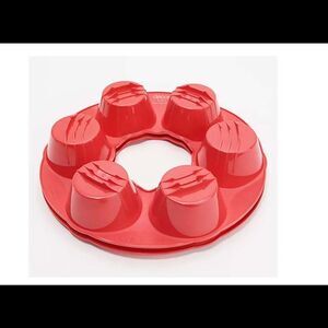 Decor 2-pack Microsafe Cupcake Trays Red